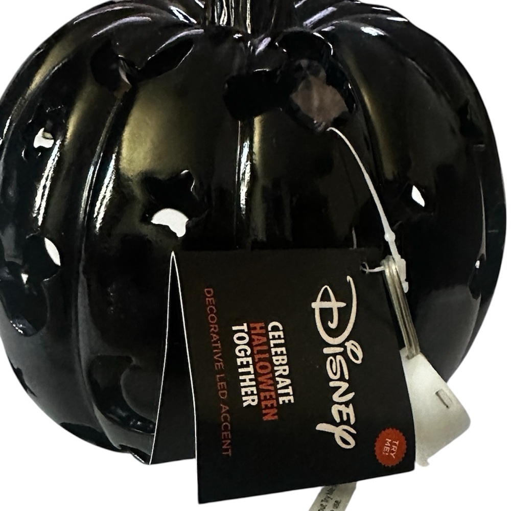 Disney Black Halloween Pumpkin Decor - Picture 4 of 4